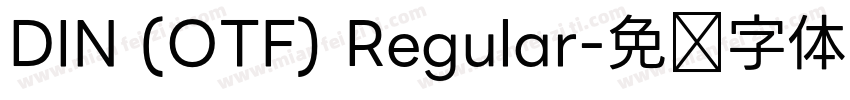 DIN (OTF) Regular字体转换